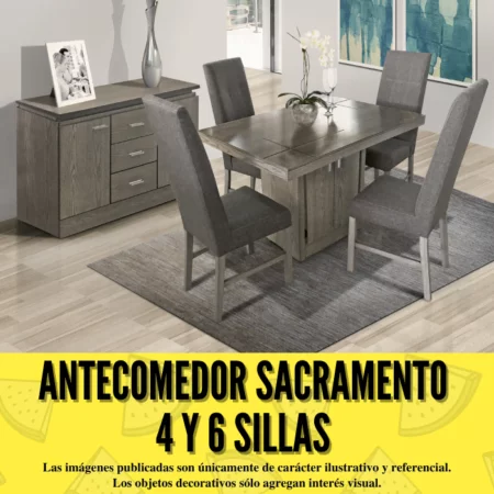 Antecomedor Sacramento 4 y 6 Sillas