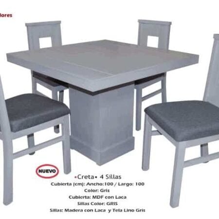 Antecomedor Creta 4 Sillas