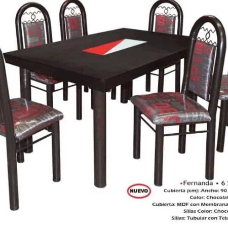 Antecomedor Fernanda 6 Sillas