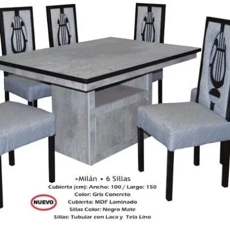 Antecomedor Milan 6 Sillas