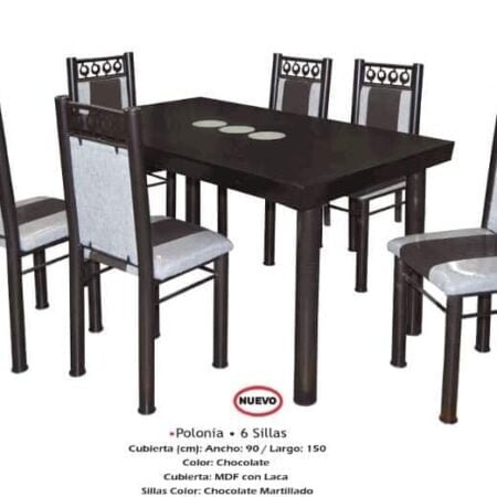 Antecomedor Polonia 6 Sillas