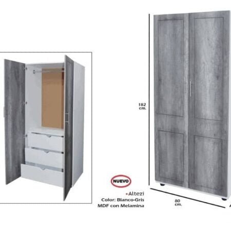 Ropero Altezi Blanco-Gris