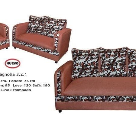 Sala Magnolia  3-2-1 Sofa-Love Seat y Sillon