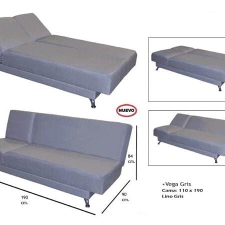 Sofa Cama Vega Gris