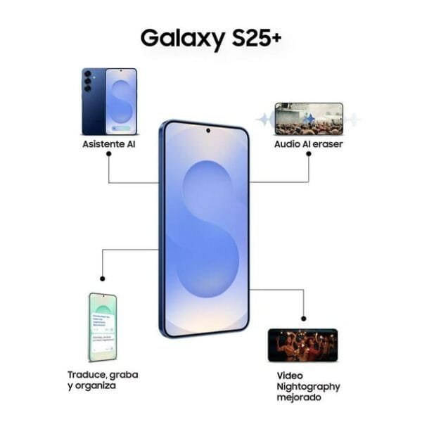 Smartphone Samsung Galaxy S25 Plus 12GB RAM 512GB ROM Sombra Plateada Desbloqueado - Image 4