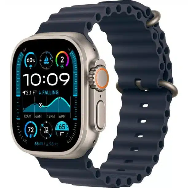 Apple Watch Ultra 2 (GPS+Cellular) Caja de titanio de 49 mm con correa azul marino - Natural - (2024)