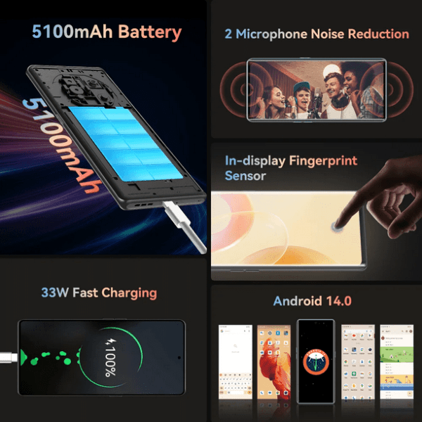 Smartphone CUBOT X90 6,67 pulgadas 120 Hz AMOLED 16 GB 256 GB Android - Image 2