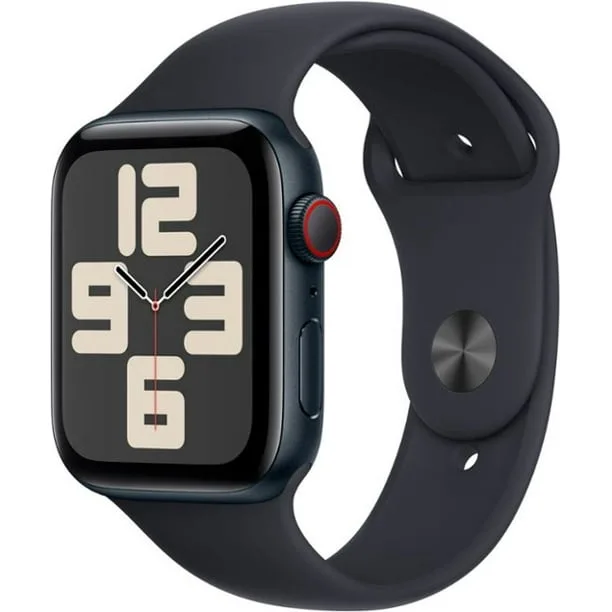 Apple Watch SE GPS + Cellular (2023, 2.ª generación) Caja de aluminio medianoche de 44 mm con correa deportiva medianoche - M/L