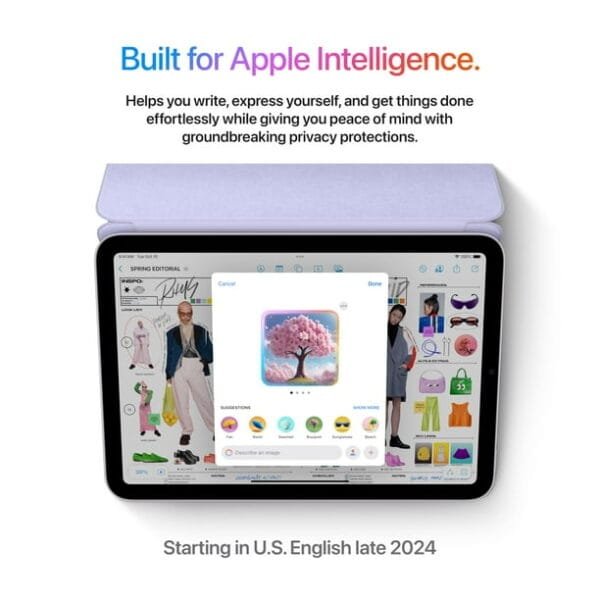 Nuevo Apple iPad Mini (A17 Pro): Apple Intelligence, pantalla Liquid Retina de 8,3 pulgadas, 128 GB, Wi-Fi 6E, cámara frontal de 12 MP/trasera de 12 MP, Touch ID - Image 2