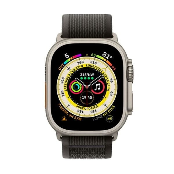 Apple Reloj Inteligente Watch Ultra GPS Celular 49 Mm Titanio Correa Trail Loop Negra/gris M/L - Image 2